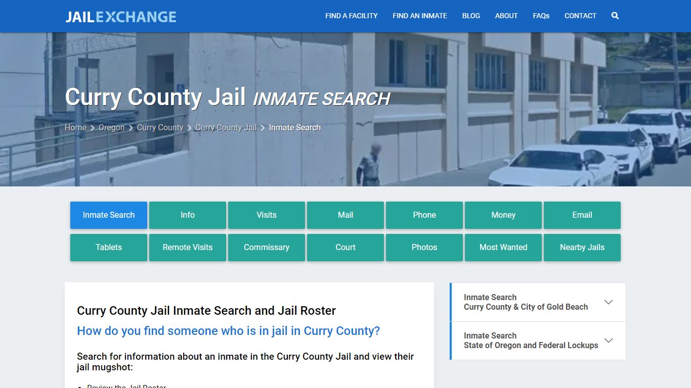 Inmate Search: Roster & Mugshots - Curry County Jail, OR